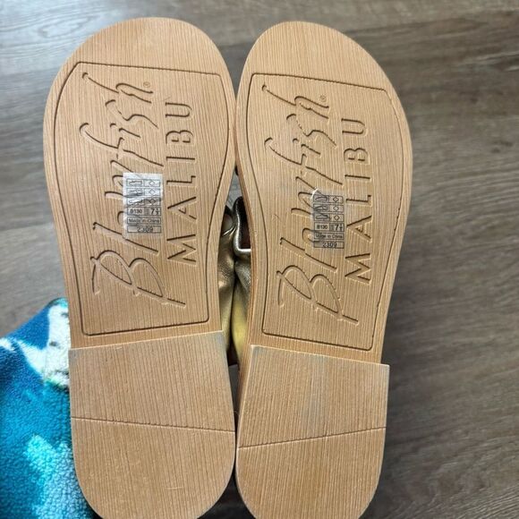 Blowfish‎ | Adios Women's Gold Sandals NWOT - Picture 5 of 7